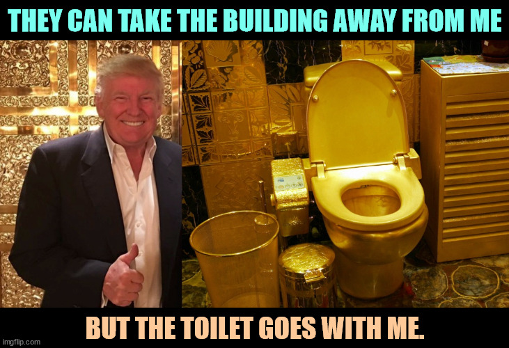 If I have to take it out with my bare tiny hands. | THEY CAN TAKE THE BUILDING AWAY FROM ME; BUT THE TOILET GOES WITH ME. | image tagged in trump's gold toilet the perfect gift for the man who's full of,trump,gold,toilet,trump tower | made w/ Imgflip meme maker