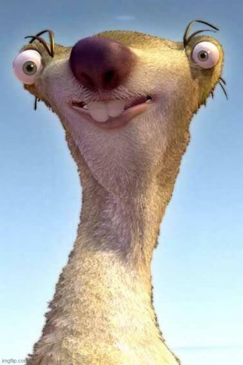 Sid the Sloth | image tagged in sid the sloth | made w/ Imgflip meme maker