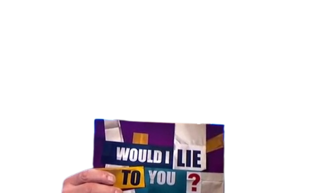 Would I lie to you card Blank Meme Template