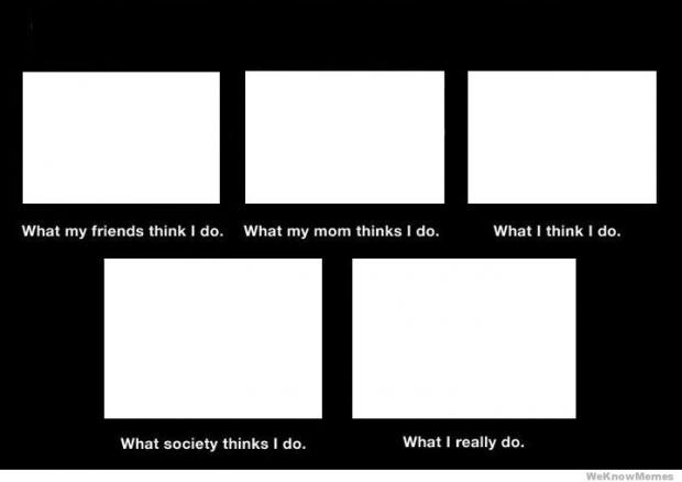 High Quality What I really do Blank Meme Template