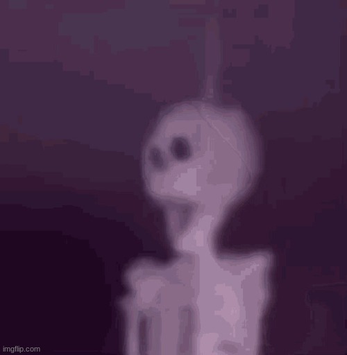 image tagged in the hanging skeleton | made w/ Imgflip meme maker