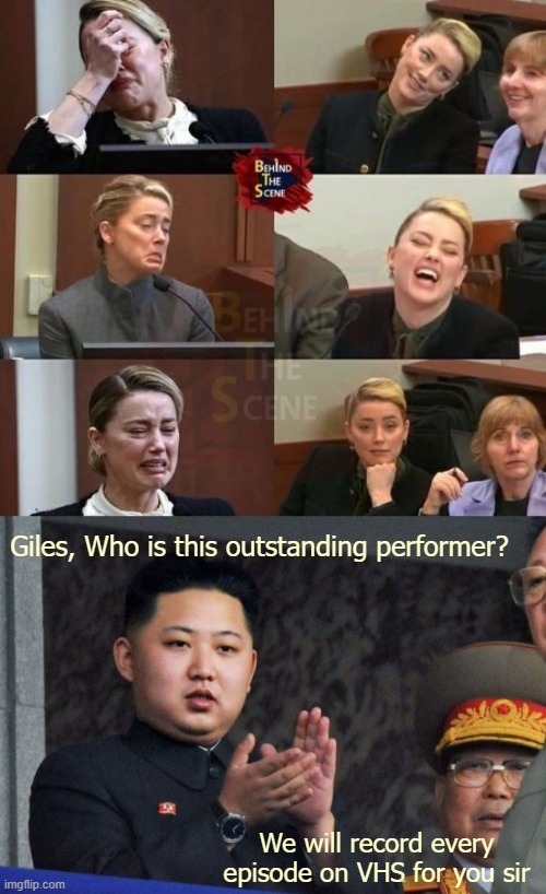 Giles, Who is this outstanding performer? We will record every episode on VHS for you sir | made w/ Imgflip meme maker