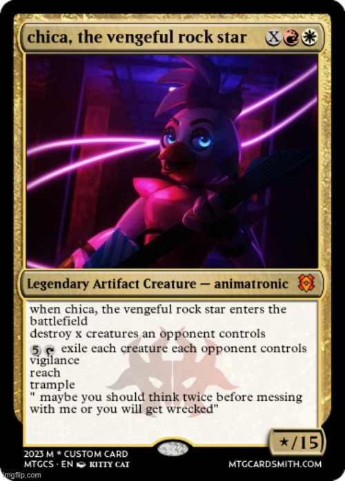 an other one of my custom magic cards | made w/ Imgflip meme maker