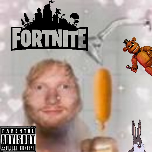 average album cover in 2023: | image tagged in ed sheeran holding a corn dog in the shower | made w/ Imgflip meme maker