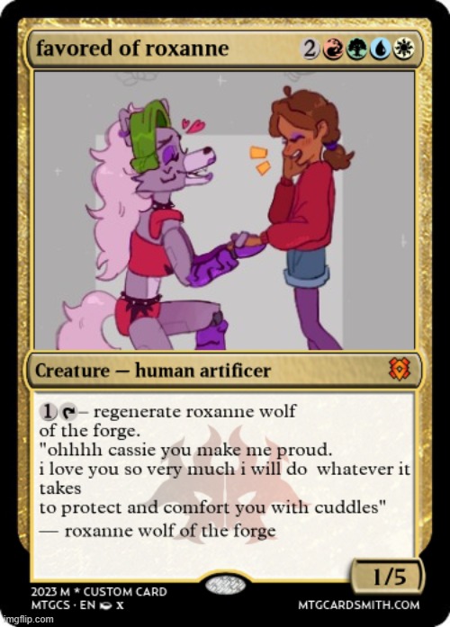 i made this card as an extra to represent cassie from security breach ruin | made w/ Imgflip meme maker