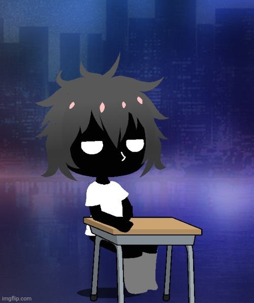 Since i got more than 3 ups on my other post here's my oc in gacha club ☠️ | made w/ Imgflip meme maker