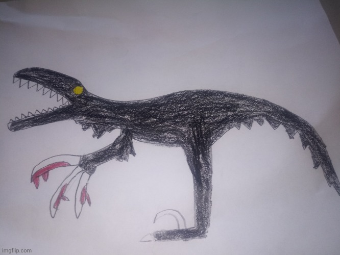 My drawing of The Night Feeder | made w/ Imgflip meme maker