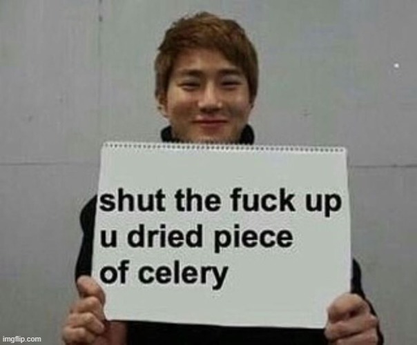 use this when apefans being retar | image tagged in dried piece of celery | made w/ Imgflip meme maker