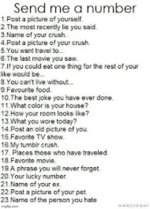 High Quality send me a number Blank Meme Template
