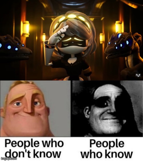 LaLa: I MISS HER ?? and wtf Unparrell u goin to cursed comments | image tagged in people who don't know / people who know meme | made w/ Imgflip meme maker