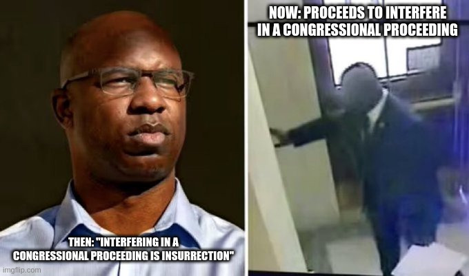 Fire alarm | NOW: PROCEEDS TO INTERFERE IN A CONGRESSIONAL PROCEEDING; THEN: "INTERFERING IN A CONGRESSIONAL PROCEEDING IS INSURRECTION" | image tagged in then and now | made w/ Imgflip meme maker