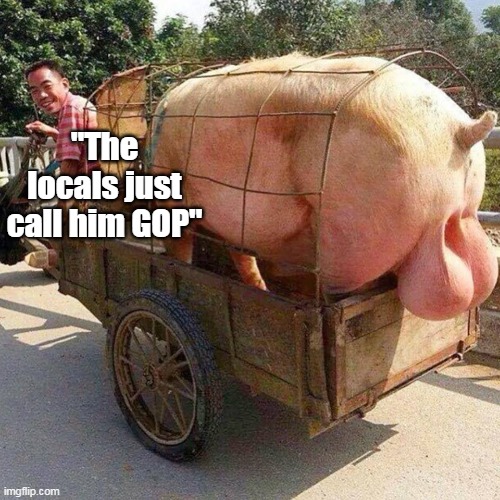 "The locals just call him GOP" | made w/ Imgflip meme maker
