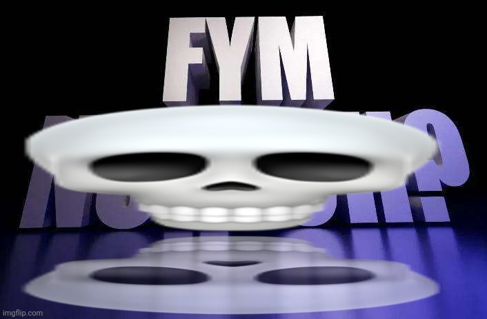 High Quality Fym skull emoji? Blank Meme Template