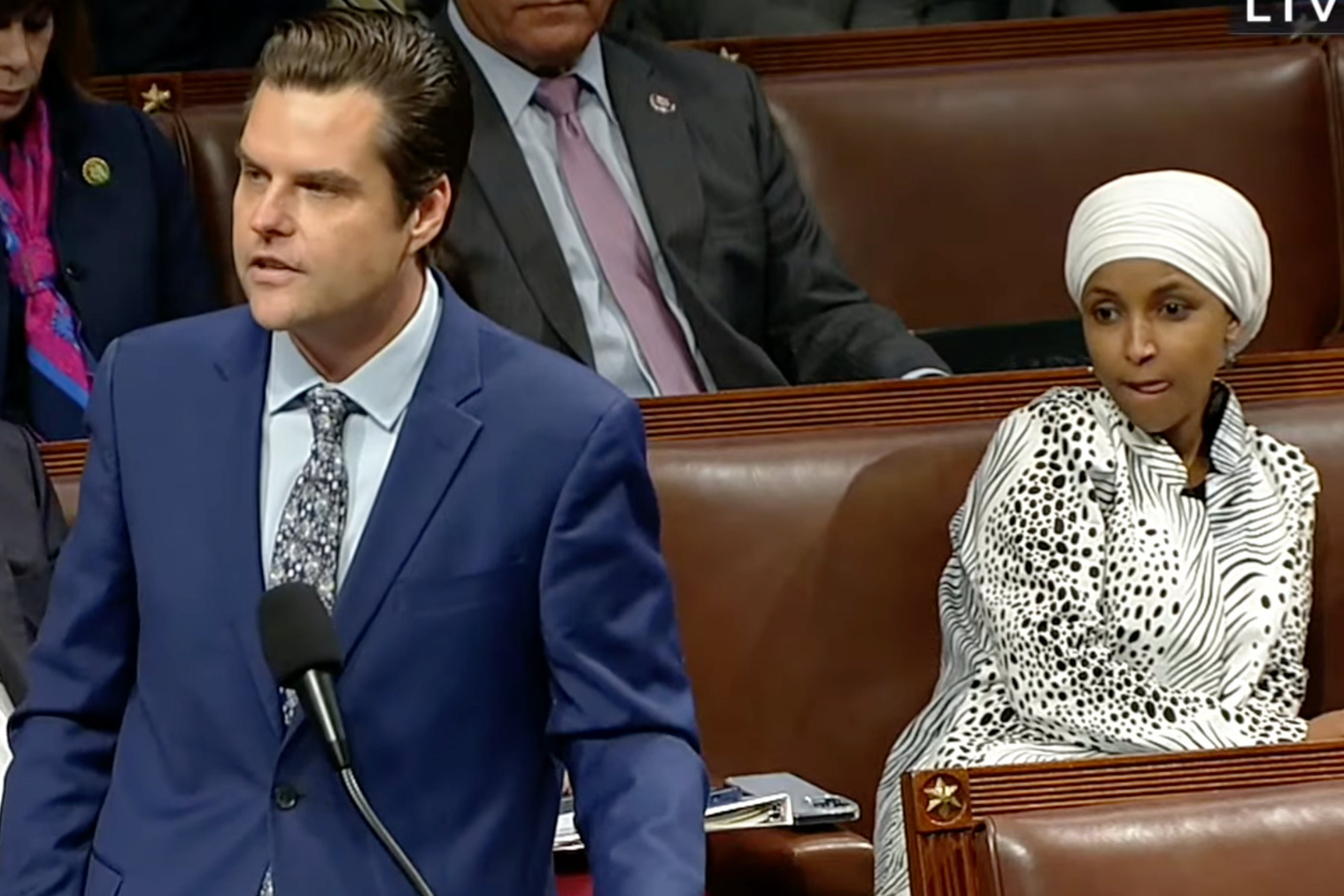 Matt Gaetz and Ilhan Omar Blank Template Imgflip