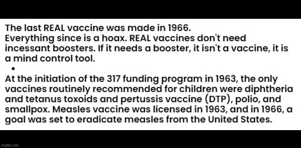 The Last REAL Vaccine Was Made in 1966. | image tagged in vaccines,vaccine,covidiots,natural immunity,sheeple,stupid sheep | made w/ Imgflip meme maker