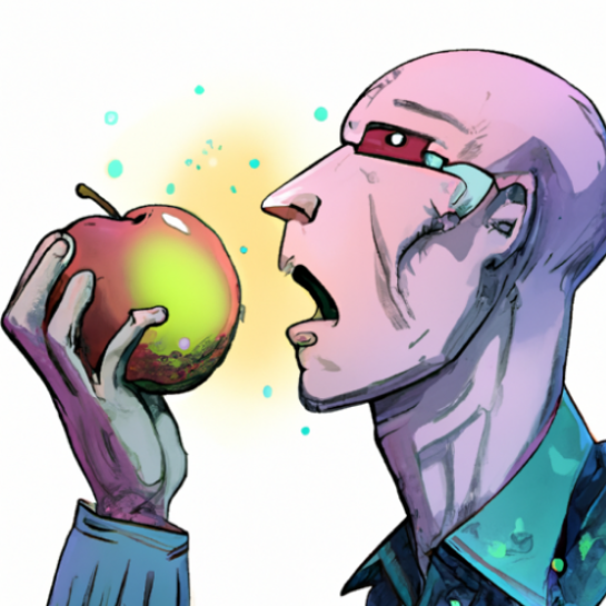 Man eating apple Blank Meme Template