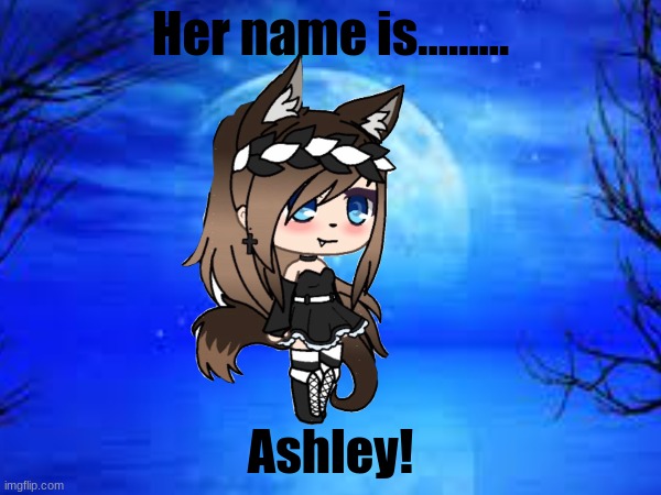this is my first edit so pls don't make fun | Her name is......... Ashley! | made w/ Imgflip meme maker
