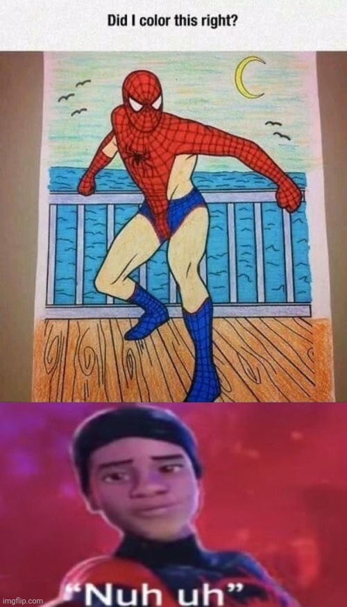 SPIDER-MAN | image tagged in nuh uh,spider-man,reposts,repost,memes,spiderman | made w/ Imgflip meme maker
