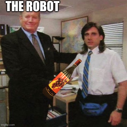 employee of the month | THE ROBOT | image tagged in employee of the month | made w/ Imgflip meme maker
