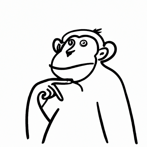 Monkey thinking Blank Meme Template