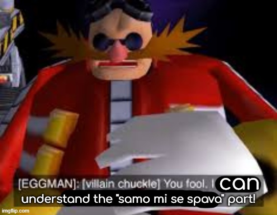 Eggman Alternative Accounts | can understand the "samo mi se spava" part! | image tagged in eggman alternative accounts | made w/ Imgflip meme maker