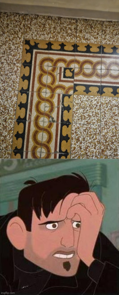 Tiles | image tagged in dean mccoppin,tiles,tile,floor,you had one job,memes | made w/ Imgflip meme maker