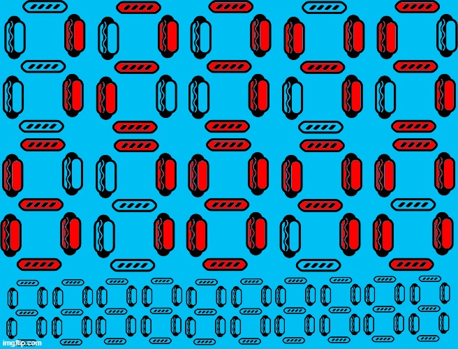 7 segment displays but its made out of baguettes and hot dogs | made w/ Imgflip meme maker