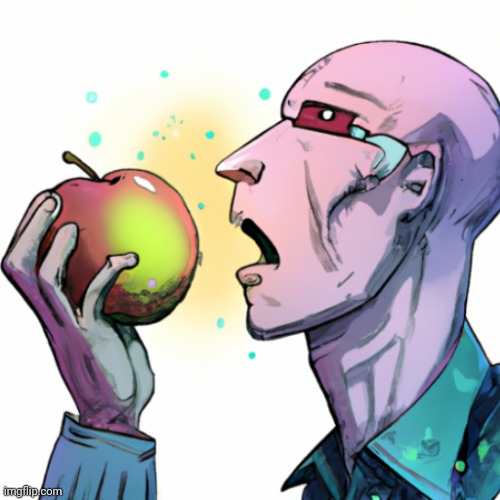 Man eating apple | image tagged in man eating apple | made w/ Imgflip meme maker