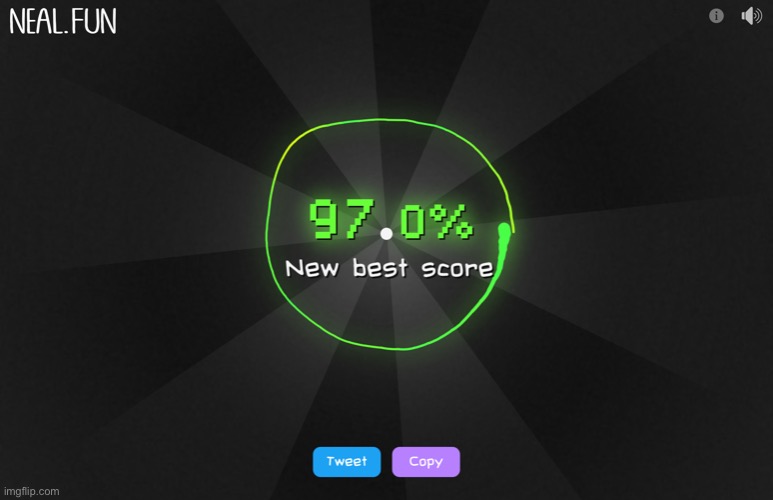 yes I’m really fucking bored so I played this draw a perfect circle game | made w/ Imgflip meme maker