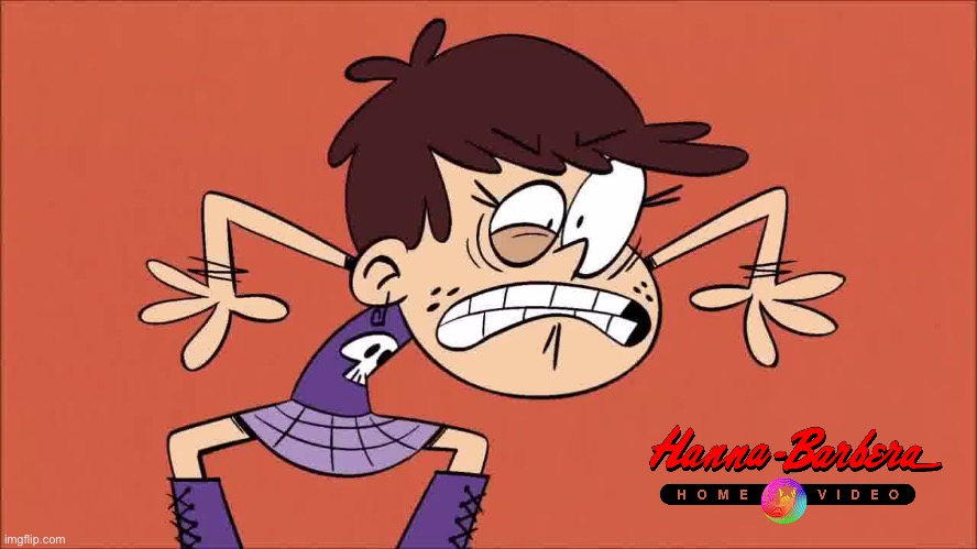 Hanna-Barbera Home Video (Luna Loud) Banner | image tagged in the loud house,loud house,girl,purple,flintstones,scooby doo | made w/ Imgflip meme maker