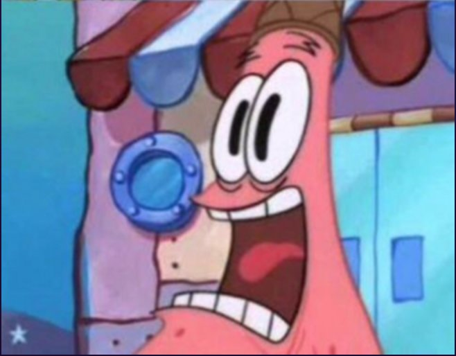 Scared Patrick | Know Your Meme Blank Meme Template