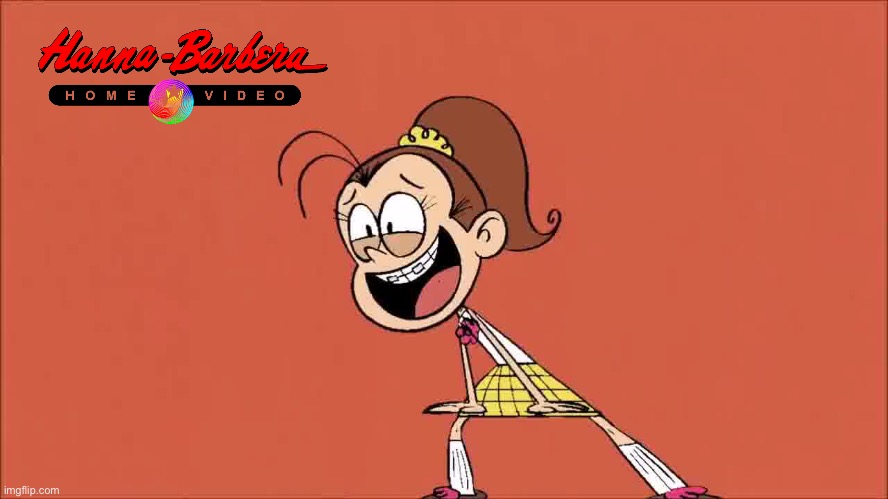 Hanna-Barbera Home Video (Luan Loud) Banner | image tagged in scooby doo,the loud house,loud house,girl,yellow,laughing | made w/ Imgflip meme maker