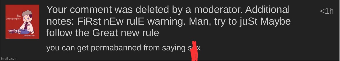 it applies to comments now | made w/ Imgflip meme maker