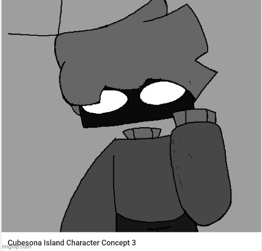 I changed his hairstyle a bit | image tagged in idk stuff s o u p carck,cubesona island,shadow rien | made w/ Imgflip meme maker