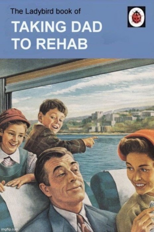 Ladybird books | image tagged in taking dad,to rehab,book,fake products | made w/ Imgflip meme maker