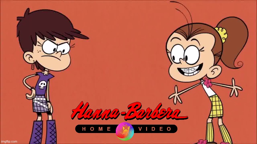 Hanna-Barbera Home Video (Luna & Luan) Banner | image tagged in the loud house,loud house,girls,girl,sister,sisters | made w/ Imgflip meme maker