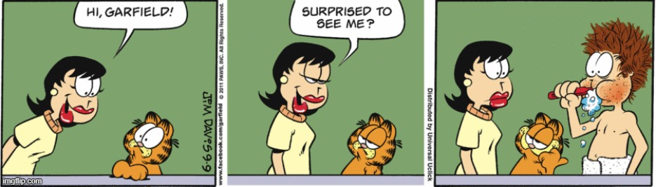 Well this is embarassing... | image tagged in comics/cartoons,comics,garfield | made w/ Imgflip meme maker