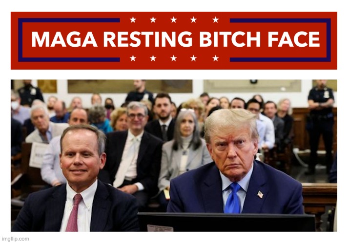 MAGA Resting Bitch Face Meme | image tagged in maga resting bitch face meme | made w/ Imgflip meme maker