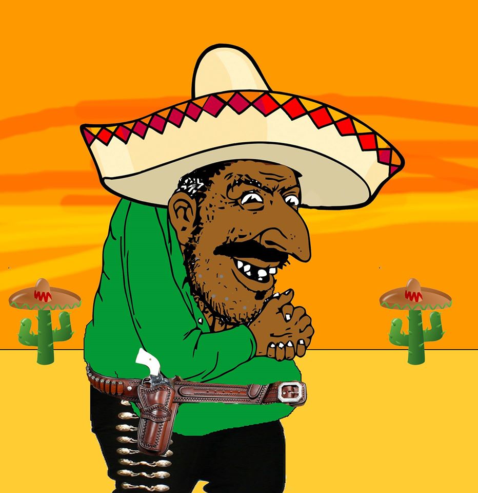 le happy merchany mexican Blank Meme Template