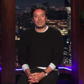 High Quality Jimmy Fallon's 'Tonight Show' Returns to Studio During COVID Blank Meme Template