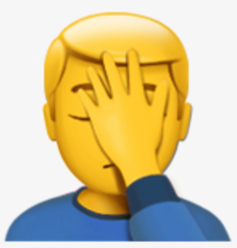 facepalm emoji Blank Meme Template