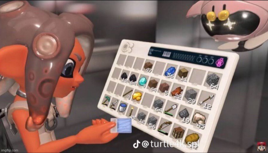 Nahhhhhhh Eight forgot to organize her inventory | made w/ Imgflip meme maker