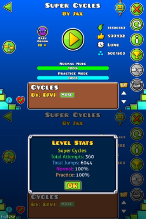 Super cycles completed in 360 atts | made w/ Imgflip meme maker