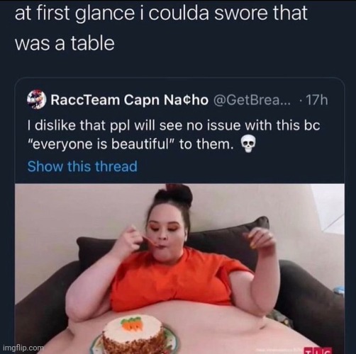 im gonna convince myself that's a table | made w/ Imgflip meme maker