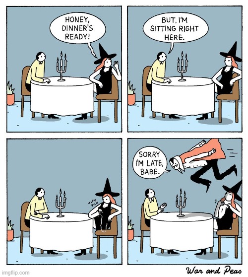 I'm JUST realizing that most of Wars and Peas comics are Halloween-themed | made w/ Imgflip meme maker