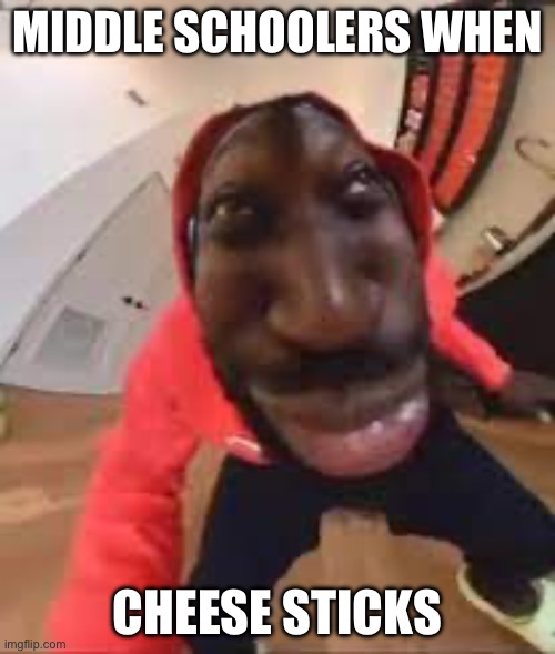 Cheese | MIDDLE SCHOOLERS WHEN; CHEESE STICKS | image tagged in cheese | made w/ Imgflip meme maker