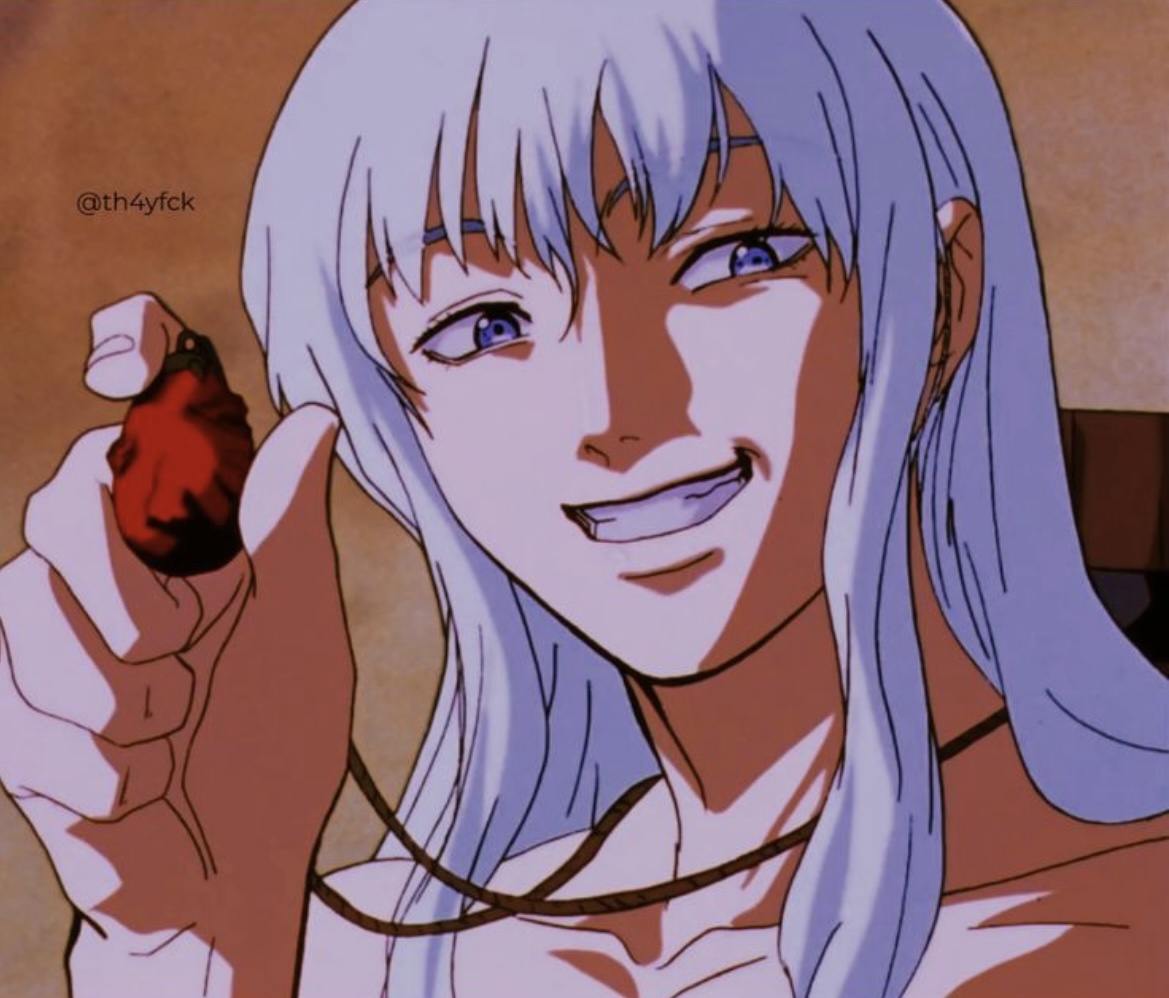 Griffith smiling Blank Meme Template