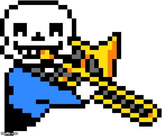 Sans Trombone | image tagged in sans trombone | made w/ Imgflip meme maker