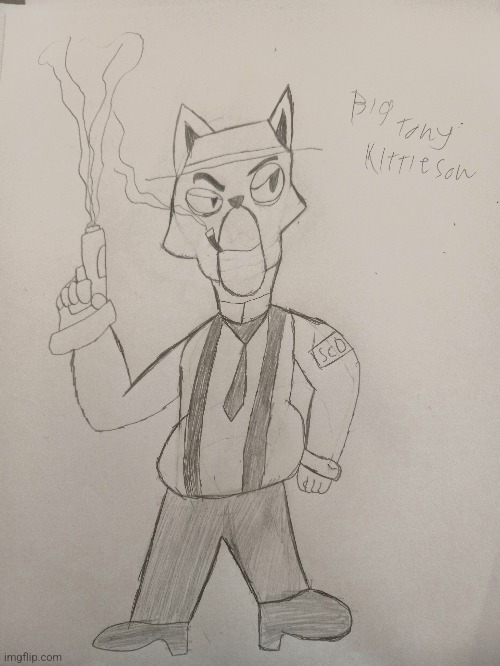 Here we have Big Tony. The Boss of Lisa Foxston in the movie I'm gonna make. | image tagged in cartoon,anti furry,furry,art,artwork,spy | made w/ Imgflip meme maker