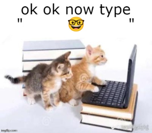 ok ok now type | ? | image tagged in ok ok now type | made w/ Imgflip meme maker